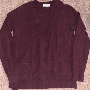 Burgundy Cardigan